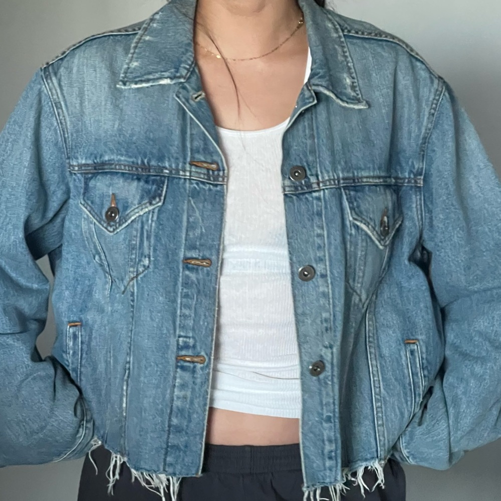 Pistola cropped denim jacket